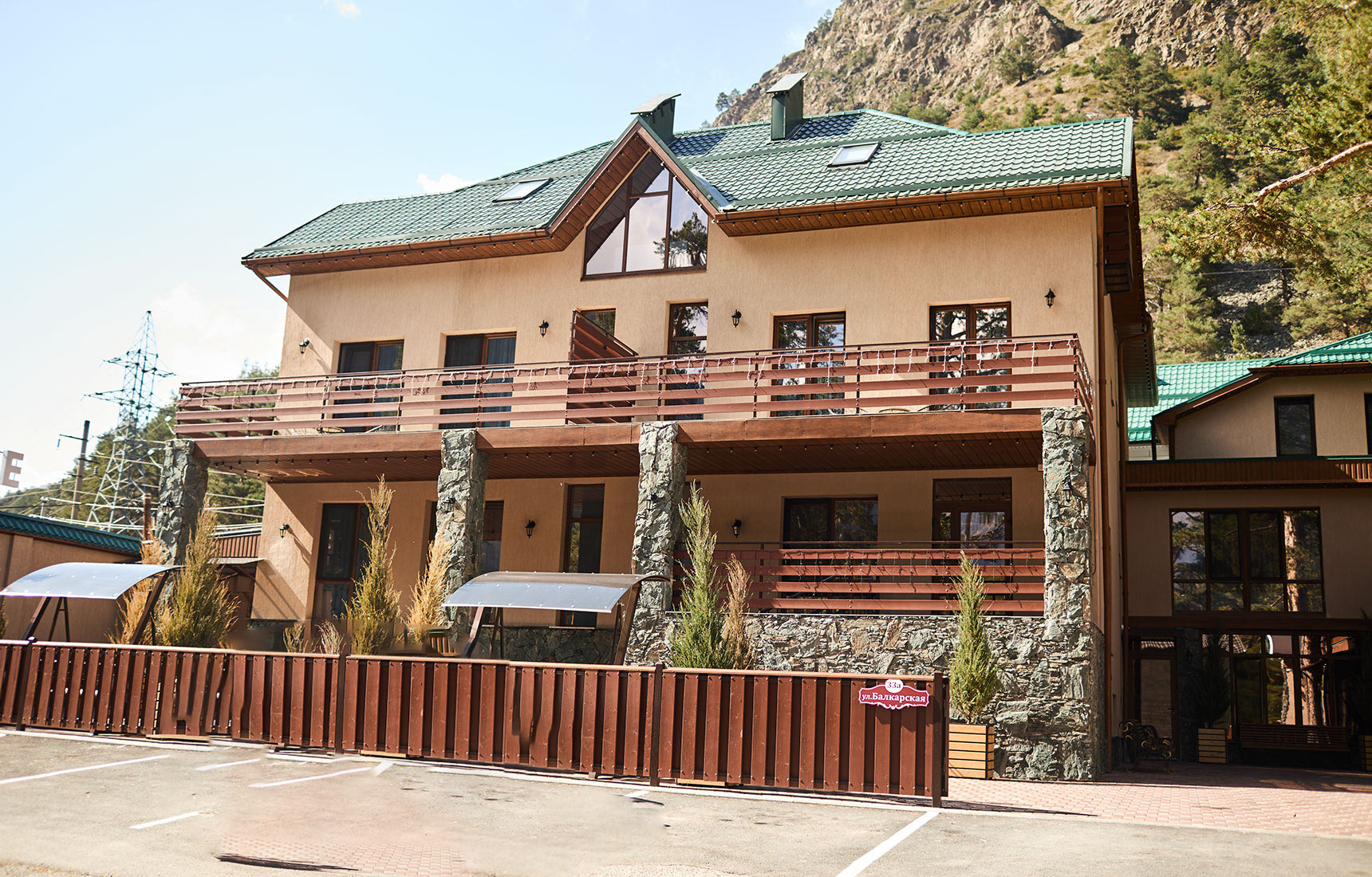 Front view of the hotel